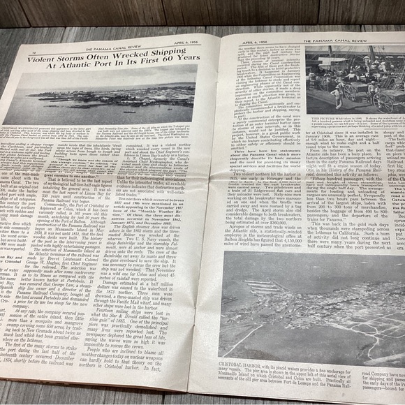 The Panama Canal REVIEW  Publication April 6 1956 Ships Shipping VINTAGE - Picture 15 of 16